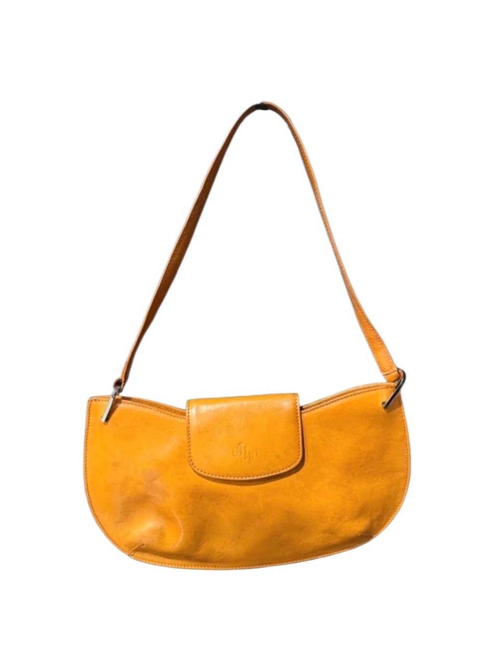 💕Monsac Original Mustard Yellow Leather Shoulder Bag💕